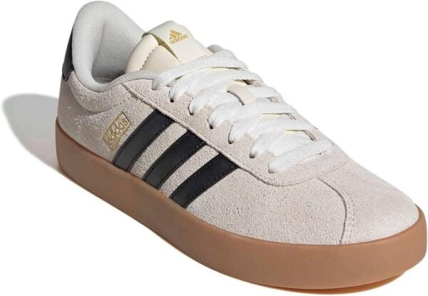 adidas Women's VL Court 3.0 Sneakers Casual Shoes, Skateboarding-Inspired, Low-Cut, T-Toe, Lace Closure, Lightweight Cushioning, Standard Fit, For Everyday Wear